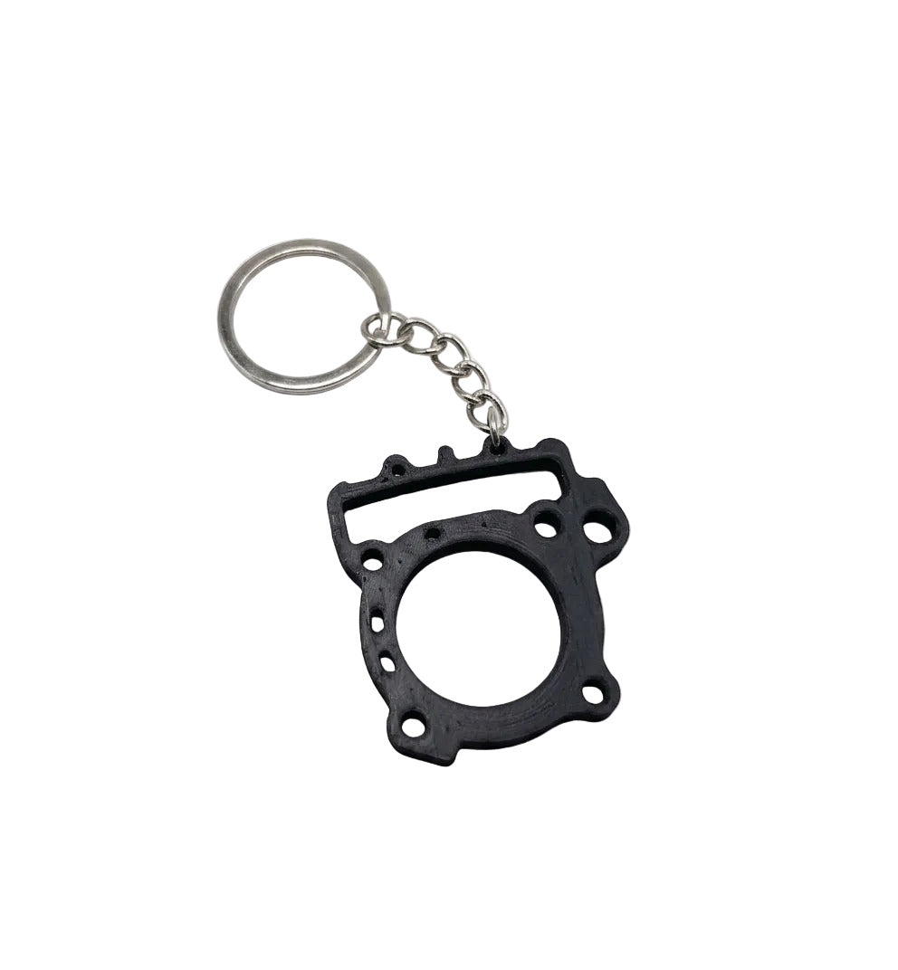 Porte-clé pour KTM 390 Duke, sur modèle de joint de culasse de KTM 390 Duke
Fabriqué en France
Impression 3D